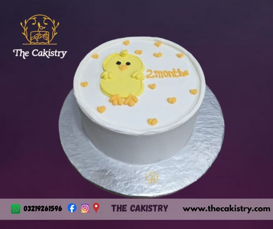 2-month birthday cake from The Cakistry