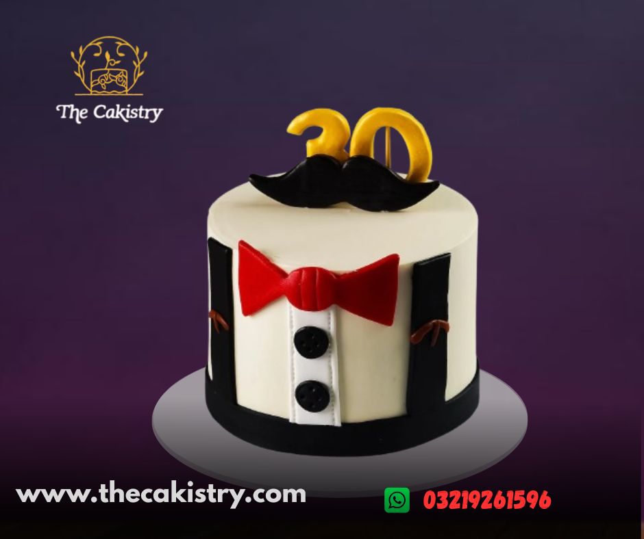 Gentleman's Bow Tie cake From The Cakistry - frontal
