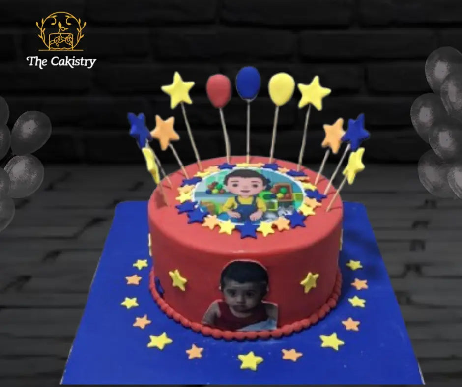 Jan cartoon theme cake from The Cakistry - frontal