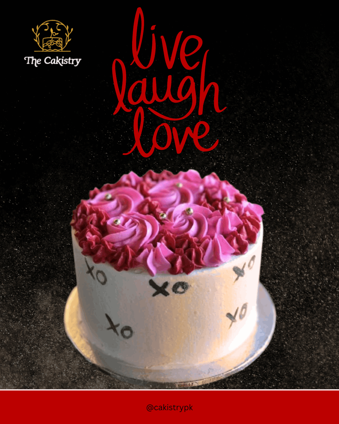 Modern Lover Cake from the cakistry frontal