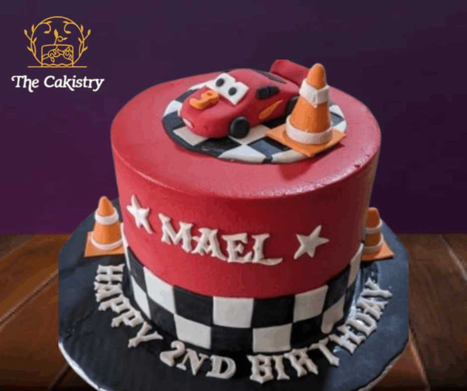 Mcqueen Racing theme cake The Cakistry