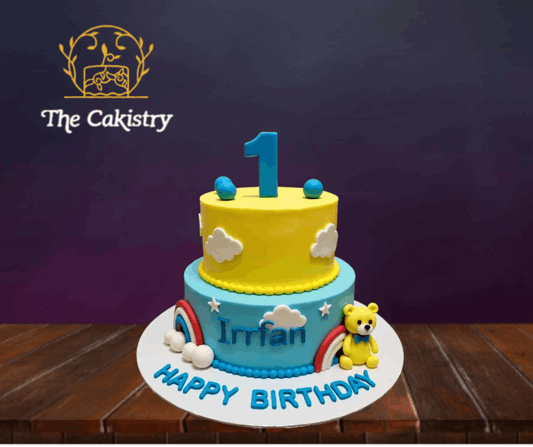 Bear N Rainbow cake The Cakistry