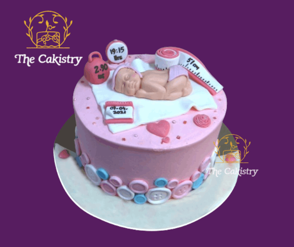 Pink Baby Shower Cake The Cakistry