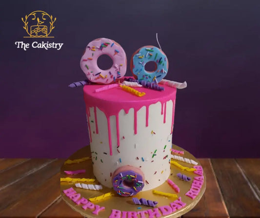 Donut themed girls cake The Cakistry
