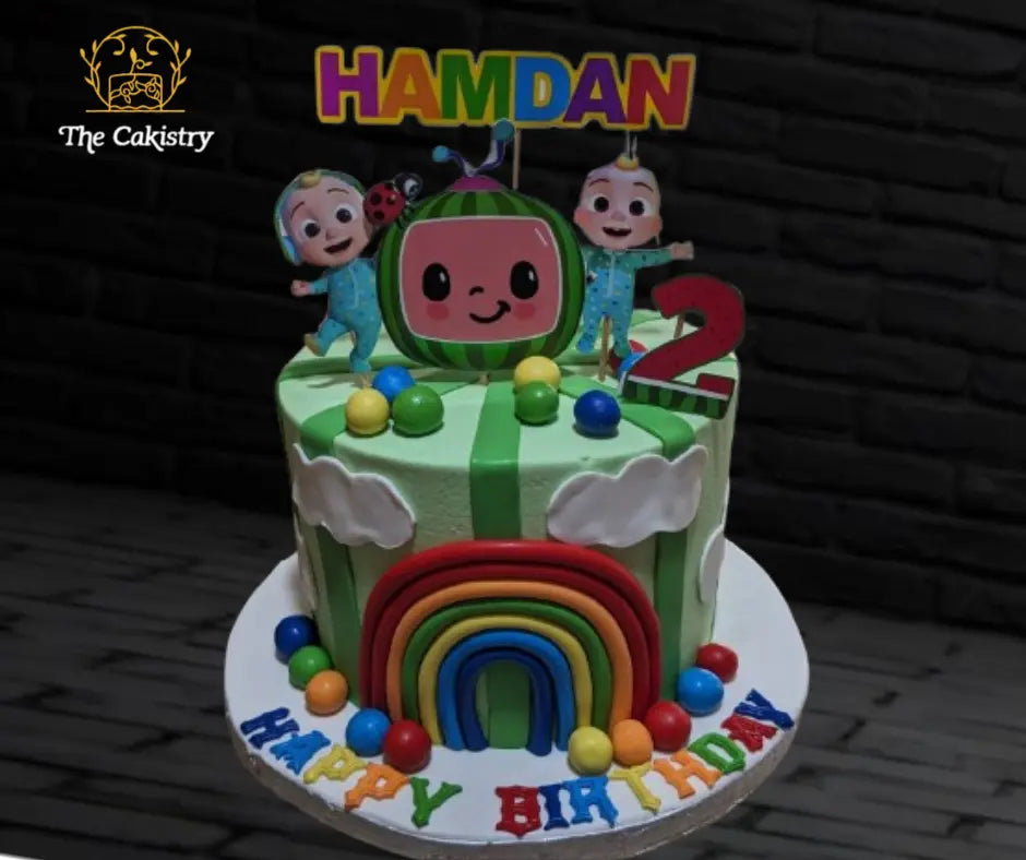 Colorful Cocomelon Cake The Cakistry