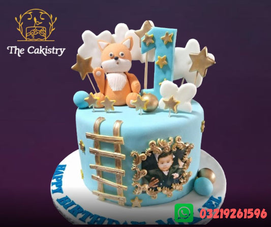 First Birthday bear theme cake The Cakistry