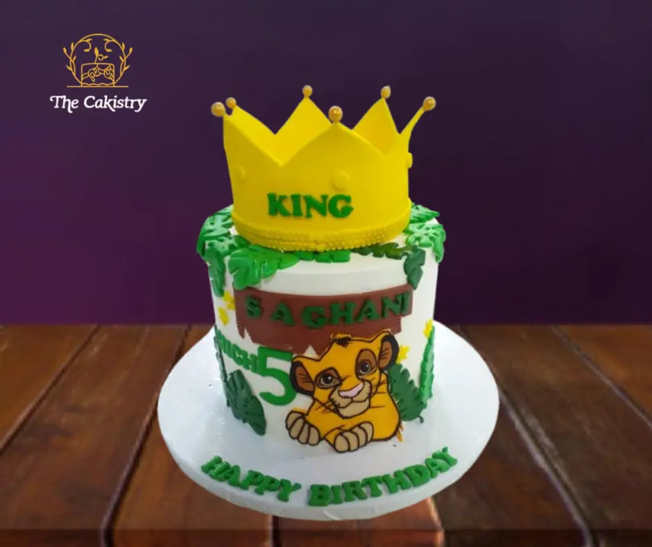 Simba and crown cake The Cakistry