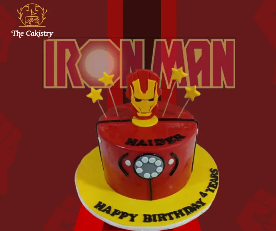 Minimalist Ironman cake The Cakistry