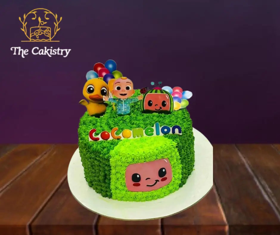 Minimalist Cocomelon cake The Cakistry