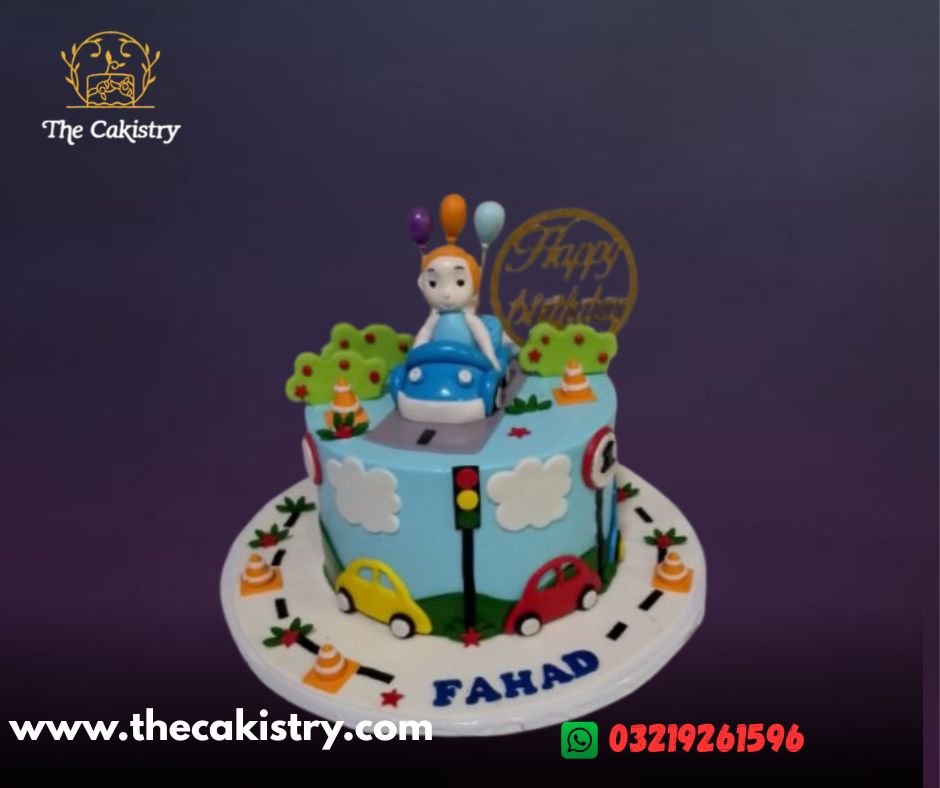 Car theme Cake for boy From The Cakistry - frontal