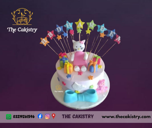 Colorful Hello kitty Cake from The Cakistry in Karachi - frontal