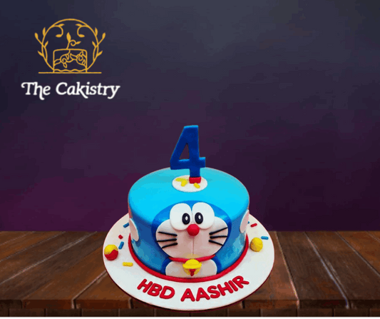Doraemon cartoon Cake from The Cakistry in Karachi