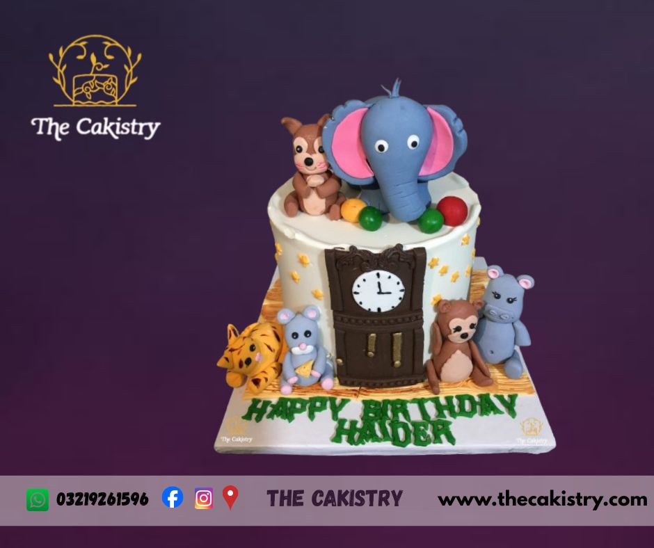 Hickory Dickory Dock inspired Cake from The Cakistry