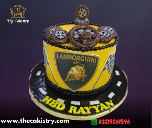 Lamborghini Car Cake from The Cakistry - frontal
