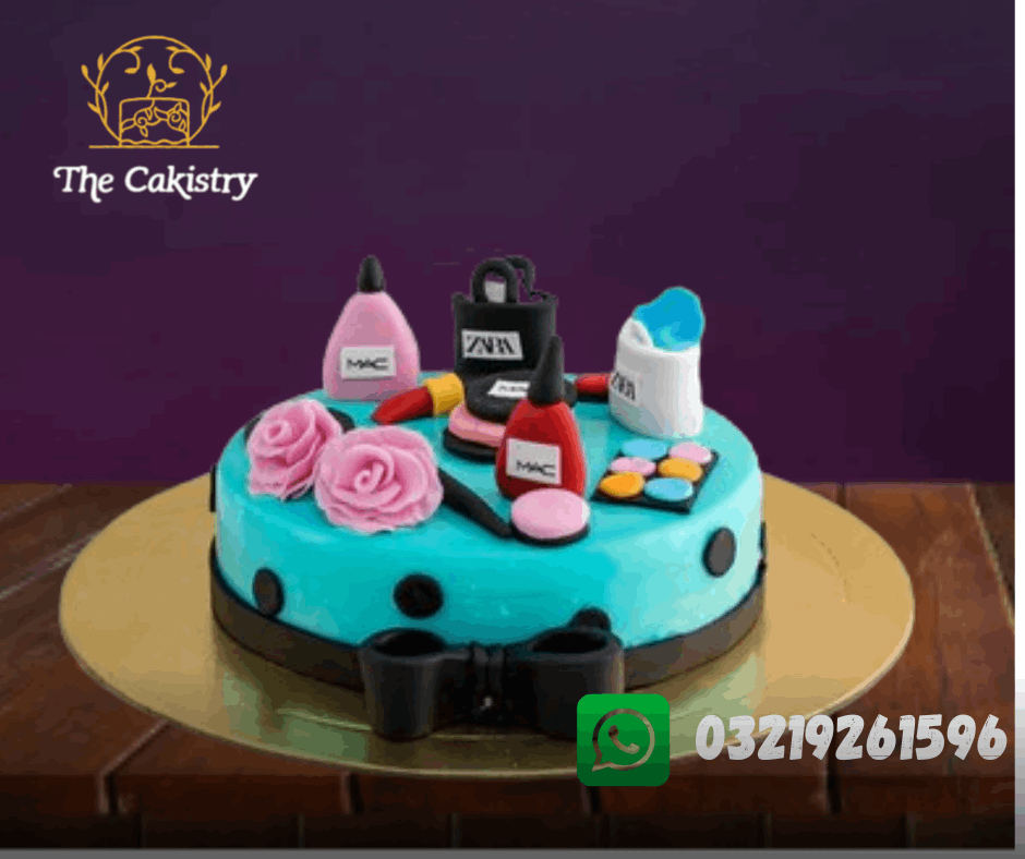 Makeup Cake for Her from The Cakistry - frontal