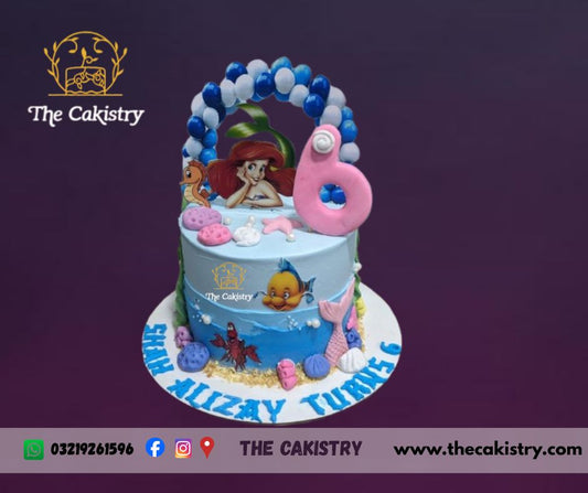 Mermaid Themed Birthday Cake from The Cakistry