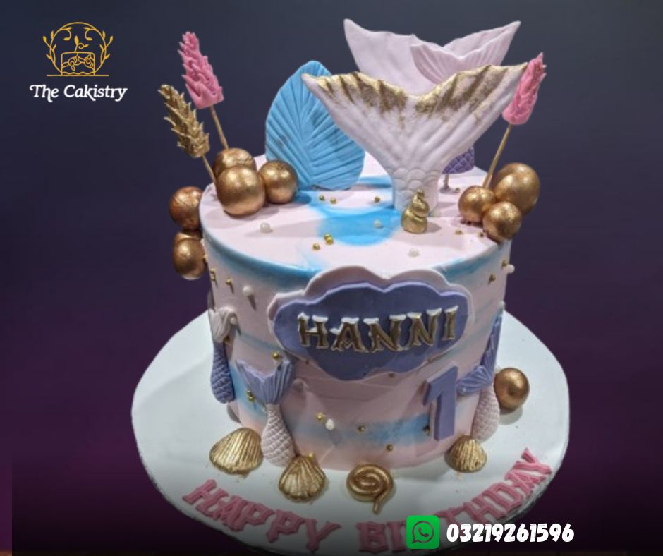 Mermaid theme Cake frontal