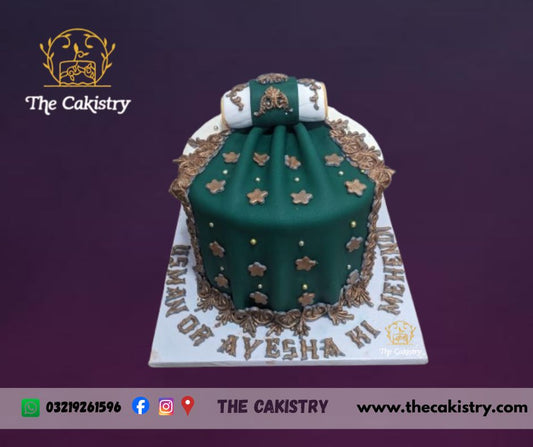 Minimalist Mehendi Cake from The Cakistry