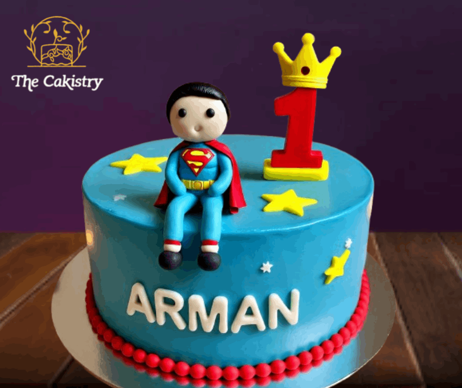 Superman first birthday cake The Cakistry