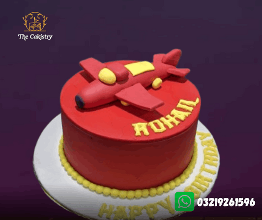 Playful Airplane Cake for boy from The Cakistry - frontal