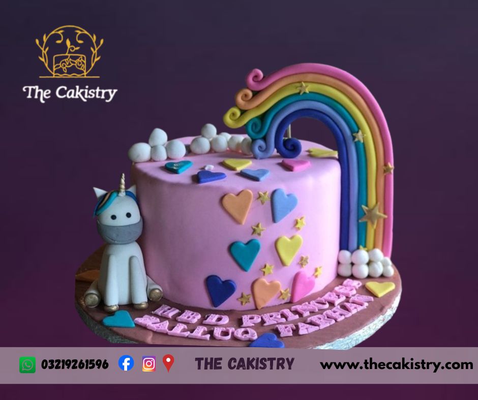 Unicorn and Rainbow Cake from The Cakistry