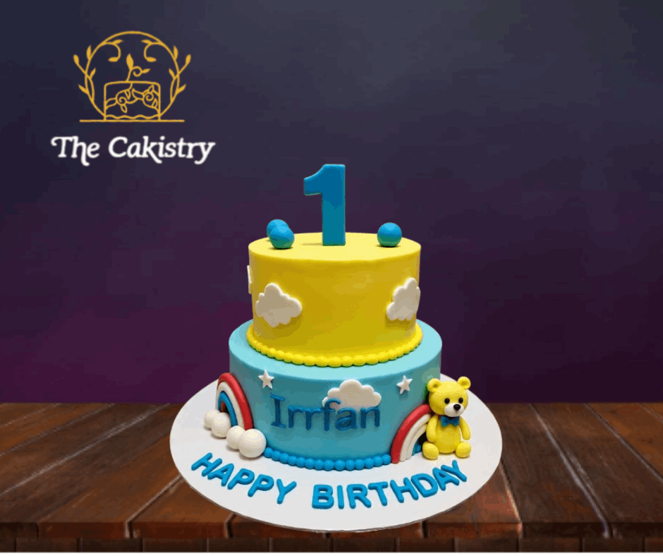 Bear N Rainbow cake The Cakistry