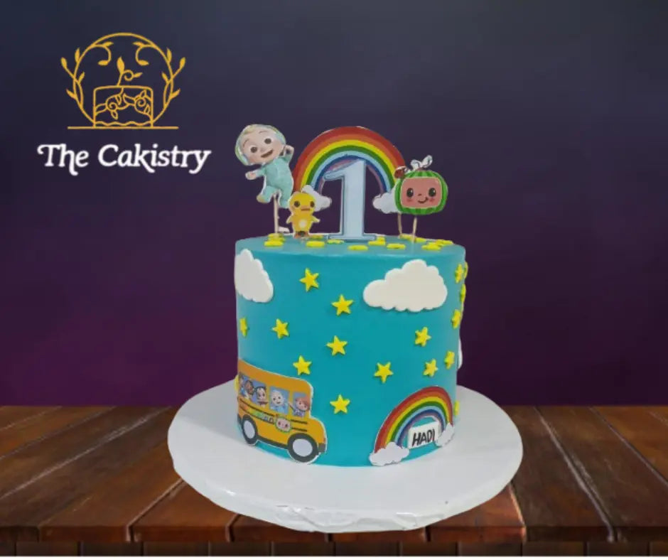 Cocomelon inspired Cake The Cakistry
