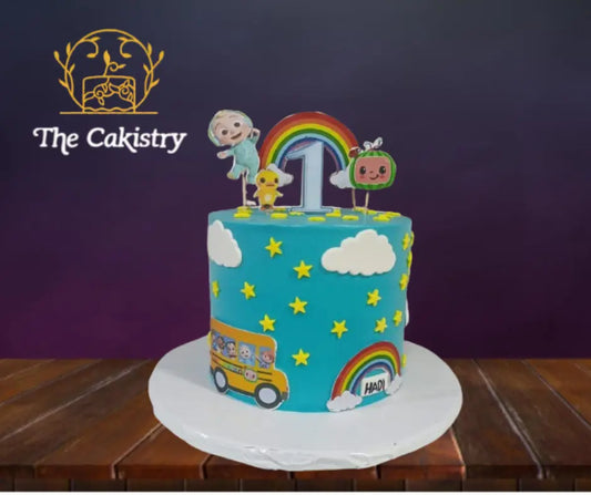 Cocomelon inspired Cake The Cakistry