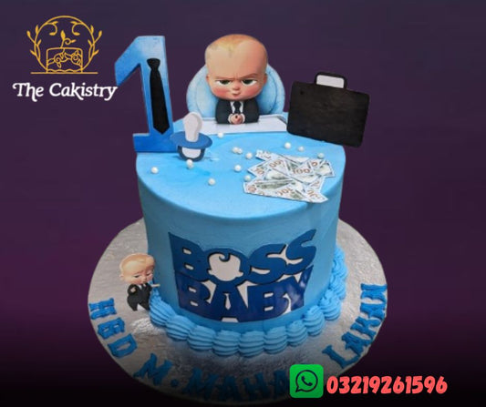 Baby Boss Cake Blue frontal