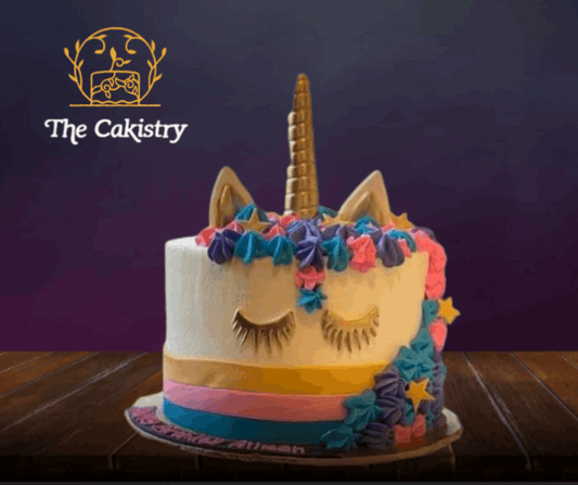 Buttercream and fondant Unicorn Cake in Karachi from The Cakistry - frontal