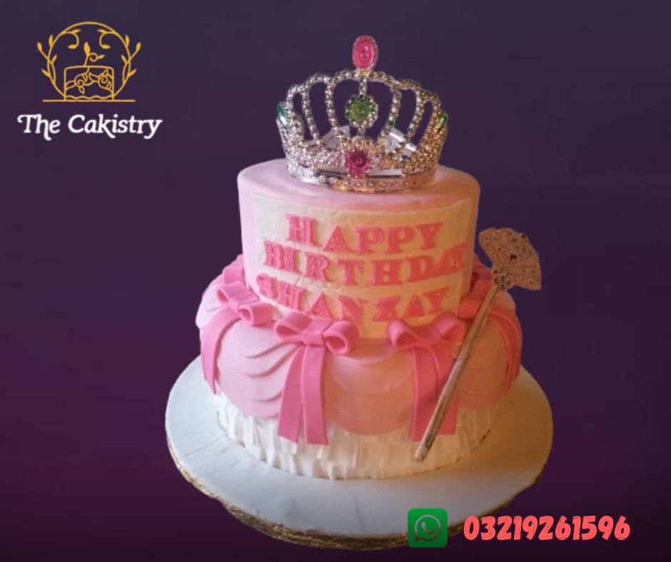 Crown cake for girl from The Cakistry