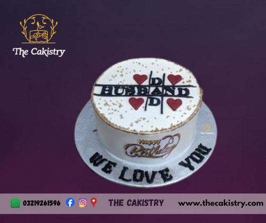 Husband and dad cake from The Cakistry - frontal