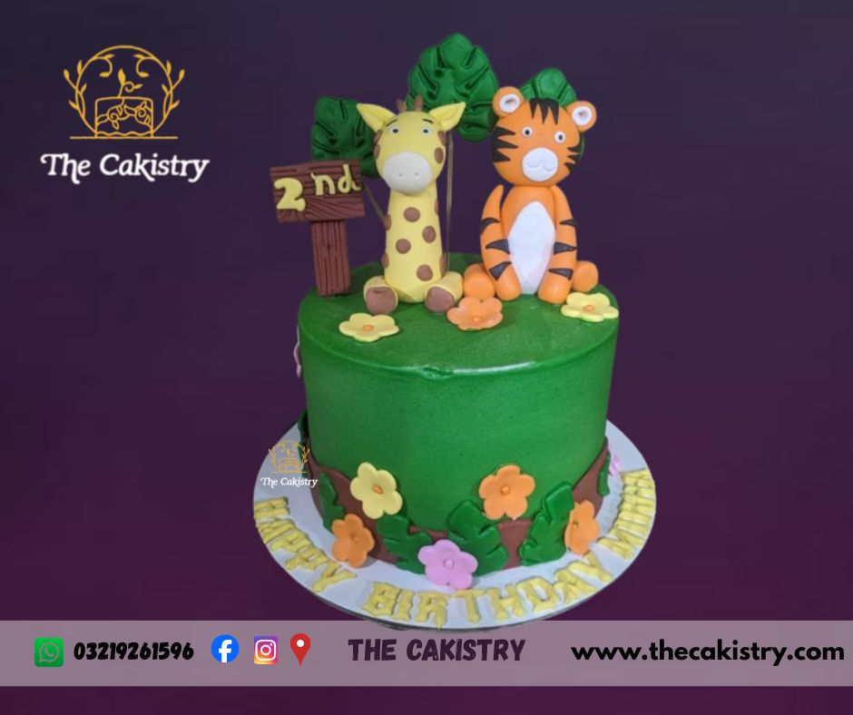 Tiger and Giraffe Cake by The Cakistry
