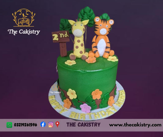 Tiger and Giraffe Cake by The Cakistry